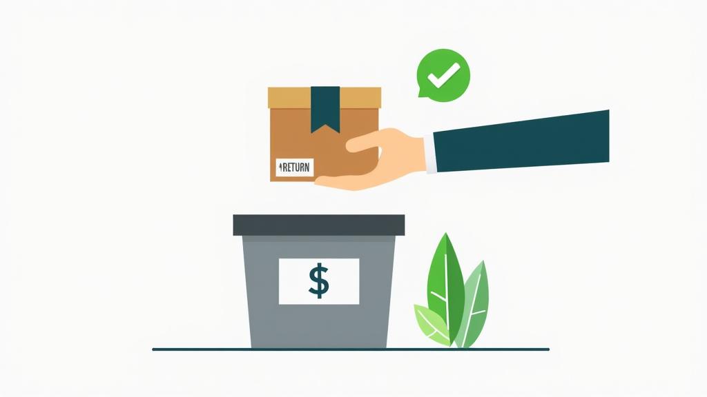 an image representing shopify new check box update thath help customers to get easy shopify refunds